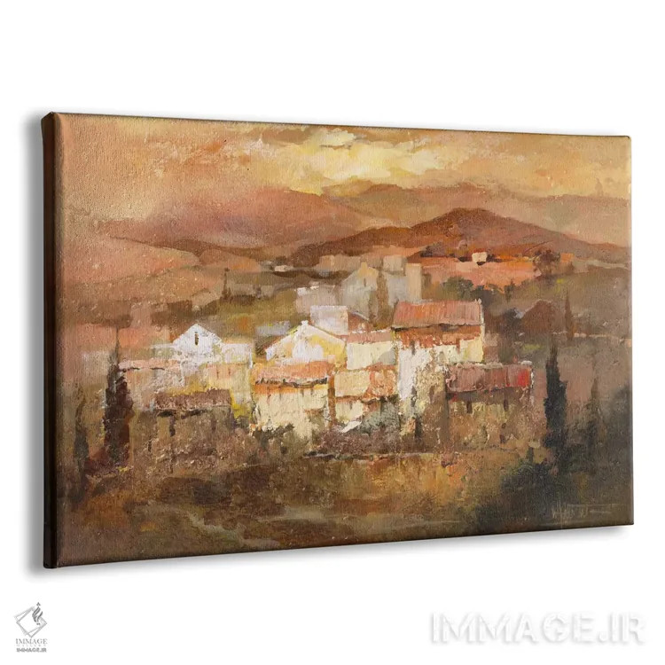 تابلو دکوراتیو روستای ایتالیایی ۲ اثر ویلم هنراتس - نمای پرسپکتیو محصول