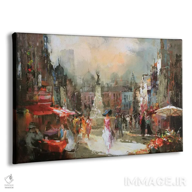 تابلو دکوراتیو کافه روژ ۳ اثر ویلم هنراتس - نمای پرسپکتیو محصول