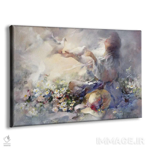 تابلو دکوراتیو انعکاس های عاشقانه اثر ویلم هنراتس - نمای پرسپکتیو محصول