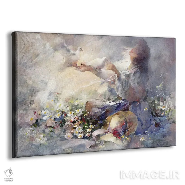 تابلو دکوراتیو انعکاس های عاشقانه اثر ویلم هنراتس - نمای پرسپکتیو محصول