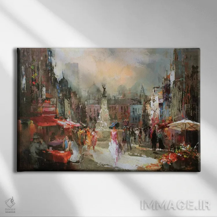 تابلو دکوراتیو کافه روژ ۳ اثر ویلم هنراتس - نمای روبهرو روی دیوار