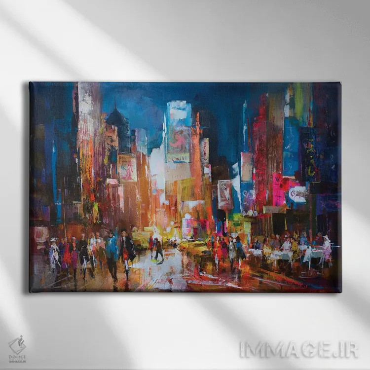 تابلو دکوراتیو نیویورک اثر ویلم هنراتس - نمای روبهرو روی دیوار