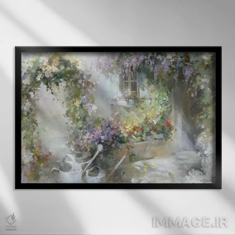 تابلو دکوراتیو سپیده دم اثر ویلم هنراتس - نمای قابدار مشکی