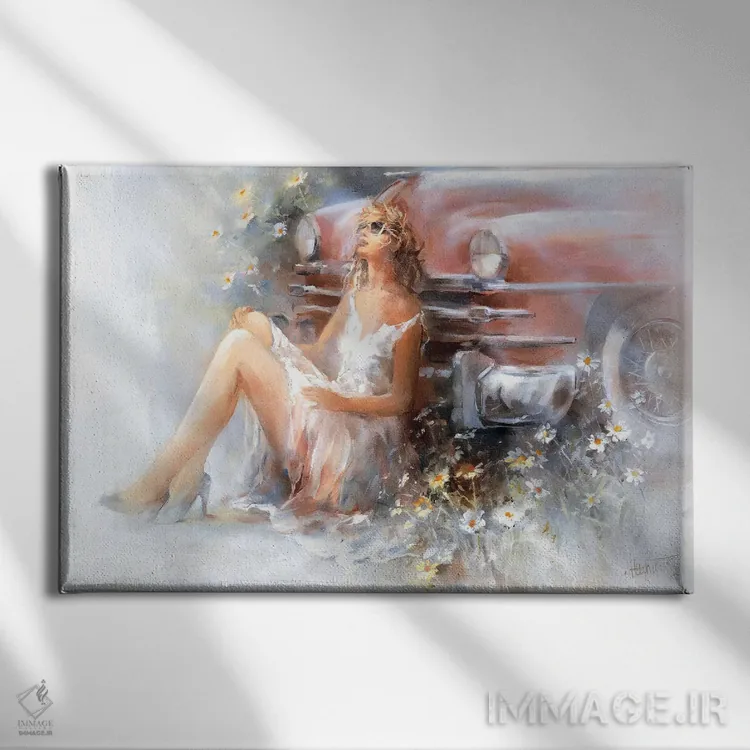 تابلو دکوراتیو آرامش اثر ویلم هنراتس - نمای روبهرو روی دیوار