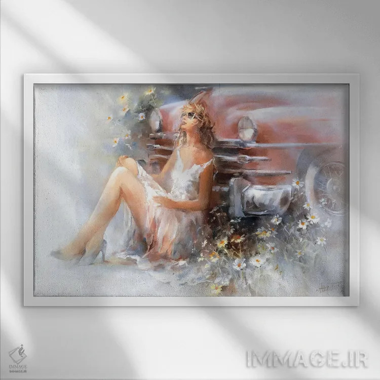 تابلو دکوراتیو آرامش اثر ویلم هنراتس - نمای قابدار سفید