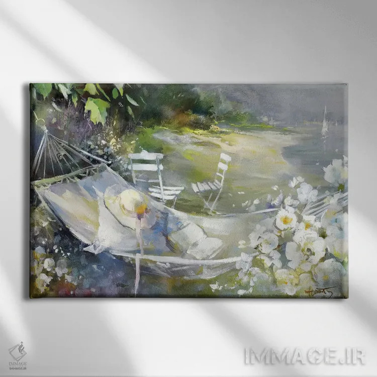 تابلو دکوراتیو لمس نرم ۳ اثر ویلم هنراتس - نمای روبهرو روی دیوار