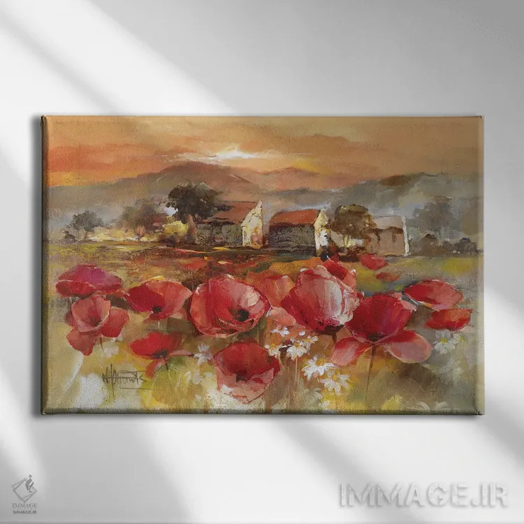 تابلو دکوراتیو عشق توسکانی ۲ اثر ویلم هنراتس - نمای روبهرو روی دیوار