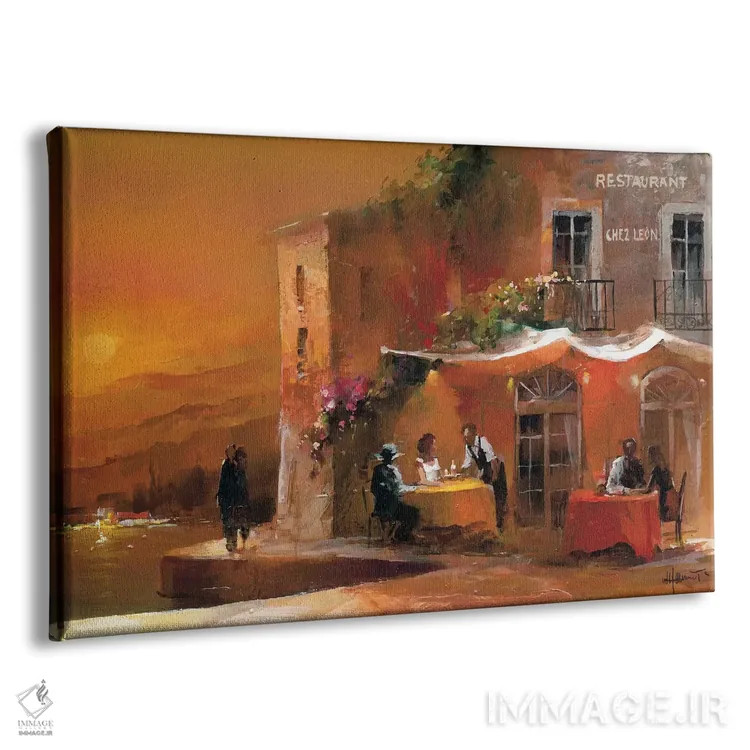 تابلو دکوراتیو شام دونفره ۱ اثر ویلم هنراتس - نمای پرسپکتیو محصول