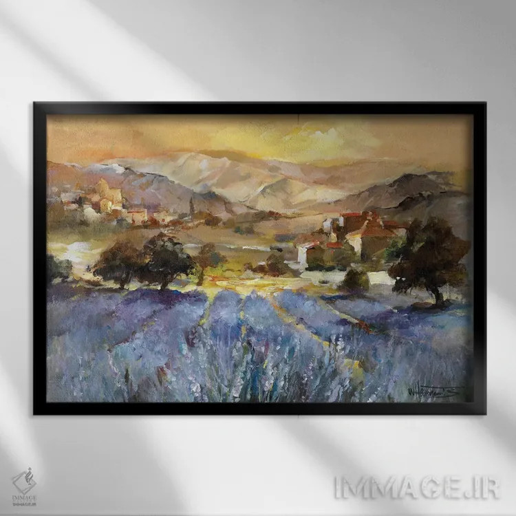 تابلو دکوراتیو عشق توسکانی ۱ اثر ویلم هنراتس - نمای قابدار مشکی