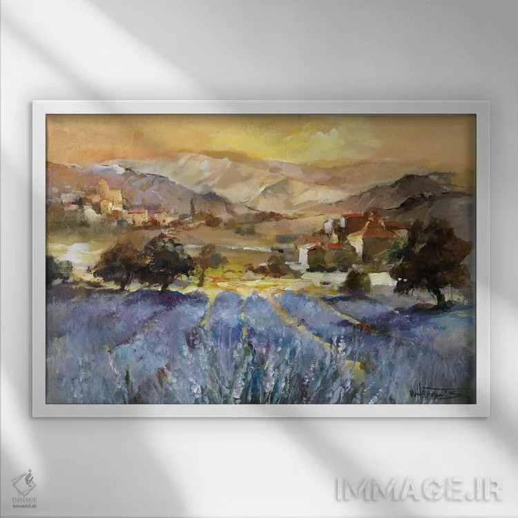 تابلو دکوراتیو عشق توسکانی ۱ اثر ویلم هنراتس - نمای قابدار سفید