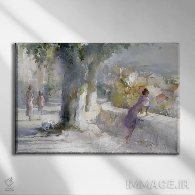 تابلو دکوراتیو باد نجواگر اثر ویلم هنراتس - نمای روبهرو روی دیوار