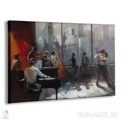 تابلو دکوراتیو اتاق با منظره ۲ اثر ویلم هنراتس - نمای پرسپکتیو محصول