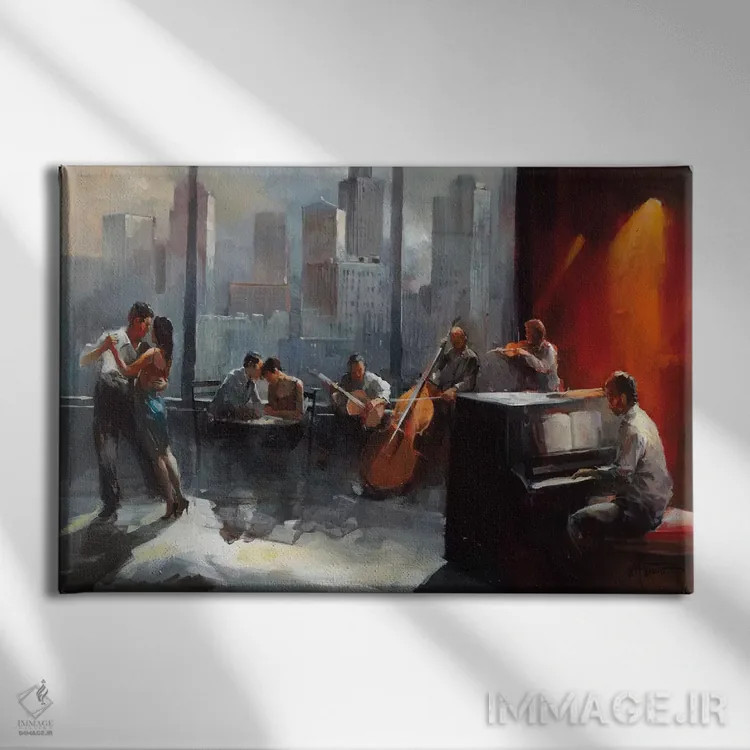 تابلو دکوراتیو اتاق با منظره ۱ اثر ویلم هنراتس - نمای روبهرو روی دیوار