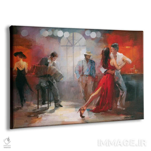 تابلو دکوراتیو تانگو اثر ویلم هنراتس - نمای پرسپکتیو محصول