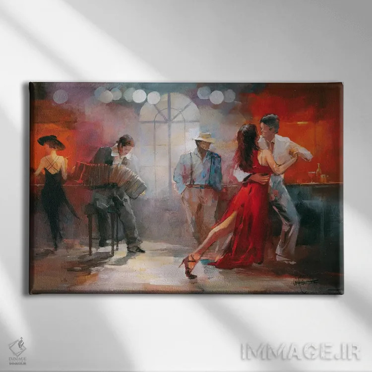 تابلو دکوراتیو تانگو اثر ویلم هنراتس - نمای روبهرو روی دیوار