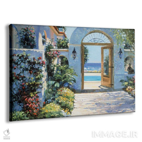 تابلو دکوراتیو هتل کالیفرنیا اثر هاوارد بهرنس - نمای پرسپکتیو محصول