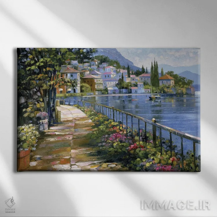 تابلو دکوراتیو قدم زنی زیر نور خورشید اثر هاوارد بهرنس - نمای روبهرو روی دیوار