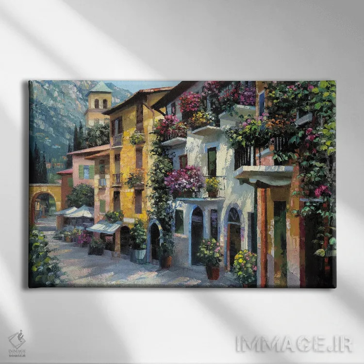 تابلو دکوراتیو پناهگاه روستایی اثر هاوارد بهرنس - نمای روبهرو روی دیوار