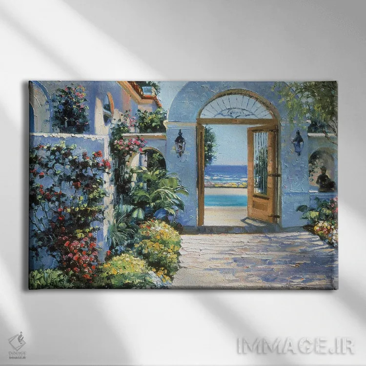 تابلو دکوراتیو هتل کالیفرنیا اثر هاوارد بهرنس - نمای روبهرو روی دیوار