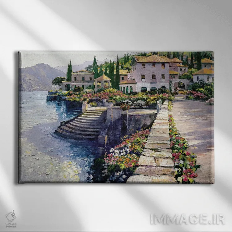 تابلو دکوراتیو پلکان کارلوتا اثر هاوارد بهرنس - نمای روبهرو روی دیوار