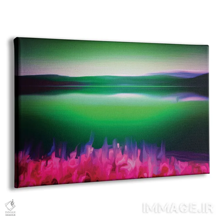 تابلو دکوراتیو سبز نروژ اثر هایدی بنون - نمای پرسپکتیو محصول