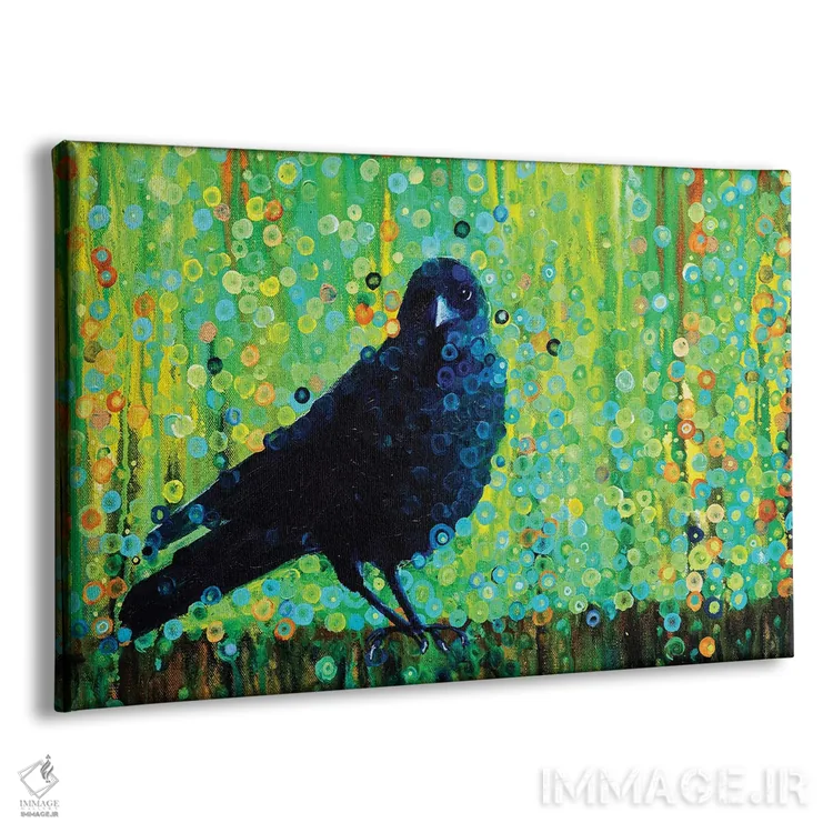 تابلو مدرن کلاغ مادر اثر هایدی بارنت - نمای پرسپکتیو محصول