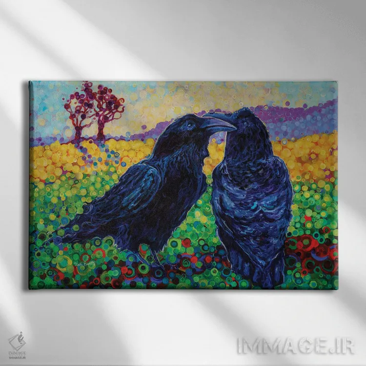 تابلو مدرن بیا با هم پرواز کنیم اثر هایدی بارنت - نمای روبهرو روی دیوار