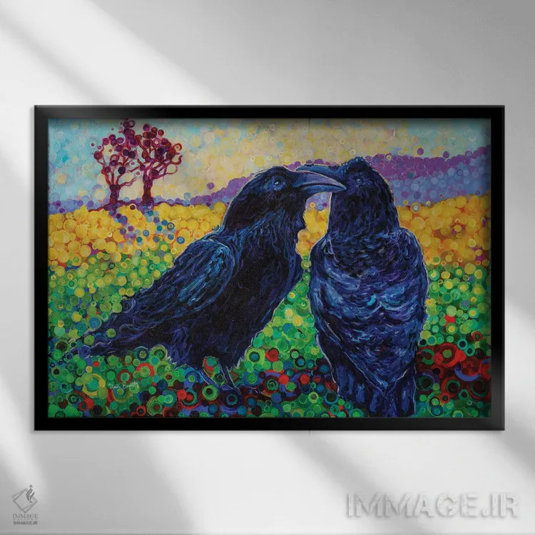 تابلو مدرن بیا با هم پرواز کنیم اثر هایدی بارنت - نمای قابدار مشکی