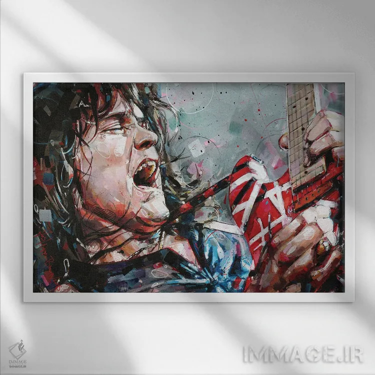 تابلو دکوراتیو ادی ون هالن اثر ژوس هوپن برورز - نمای قابدار سفید