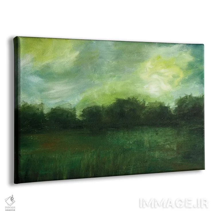 تابلو انتزاعی دم غروب اثر هایدی کلاوسون - نمای پرسپکتیو محصول