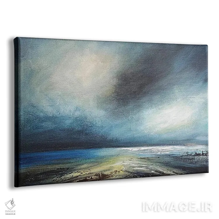 تابلو انتزاعی موج طوفانی اثر هایدی کلاوسون - نمای پرسپکتیو محصول