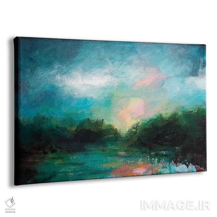 تابلو انتزاعی چکاوک اثر هایدی کلاوسون - نمای پرسپکتیو محصول