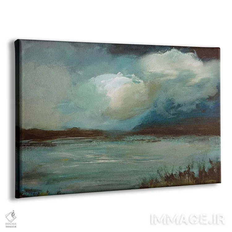 تابلو انتزاعی آسمان ناآرام اثر هایدی کلاوسون - نمای پرسپکتیو محصول