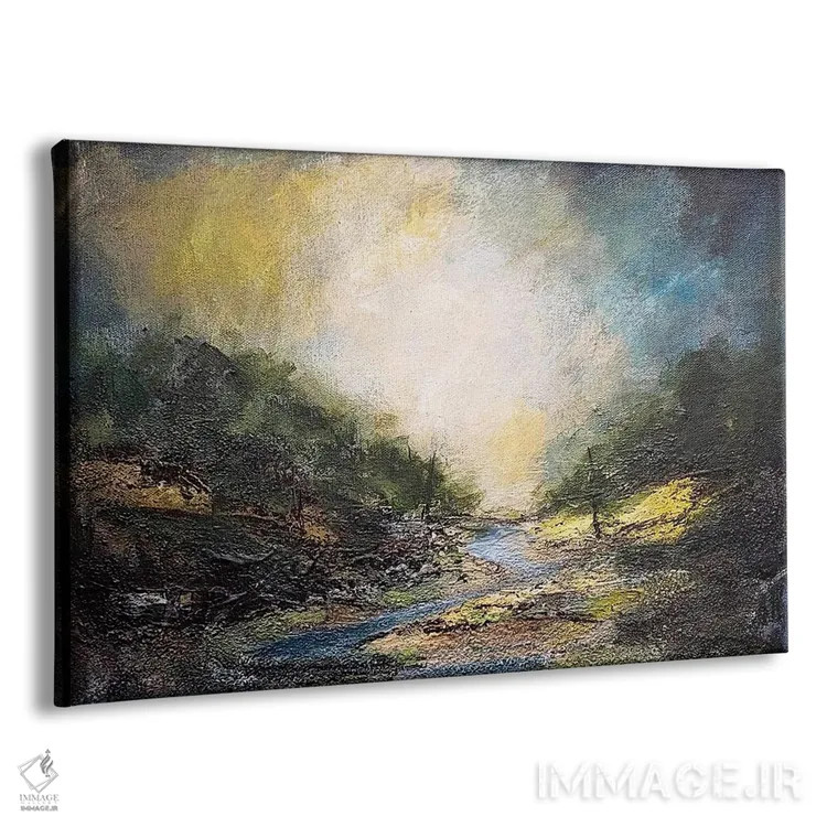 تابلو انتزاعی رام نشده اثر هایدی کلاوسون - نمای پرسپکتیو محصول