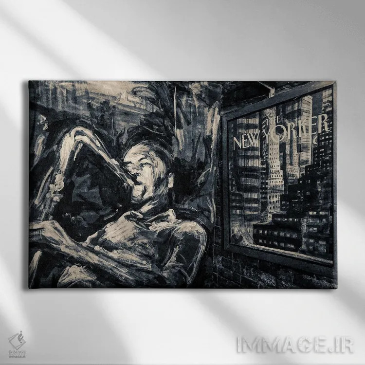 تابلو دکوراتیو باشگاه جاز Smalls اثر استیفن هاجتس - نمای روبهرو روی دیوار