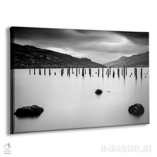 تابلو دکوراتیو دریاچه لوموند اسکاتلند اثر استیفن هاجتس - نمای پرسپکتیو محصول