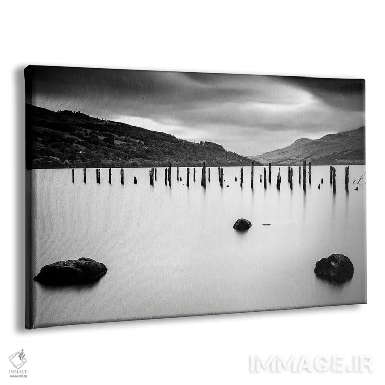 تابلو دکوراتیو دریاچه لوموند اسکاتلند اثر استیفن هاجتس - نمای پرسپکتیو محصول