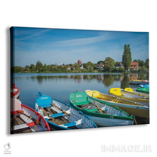 تابلو دکوراتیو قایق سواری در دریاچه تورپنس، سافک اثر استیفن هاجتس - نمای پرسپکتیو محصول