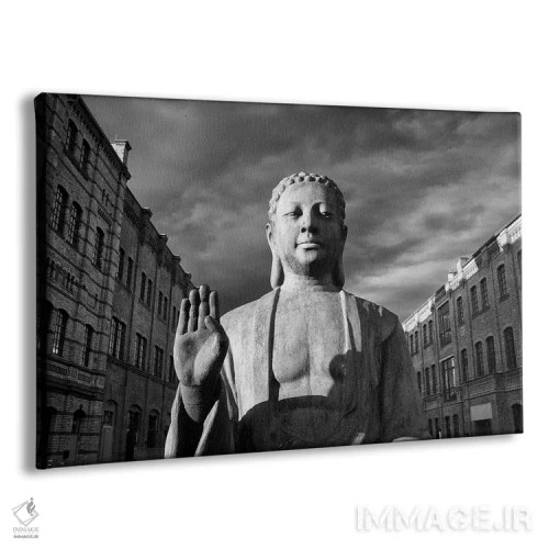 تابلو دکوراتیو مجسمه بودا برلین اثر استیفن هاجتس - نمای پرسپکتیو محصول