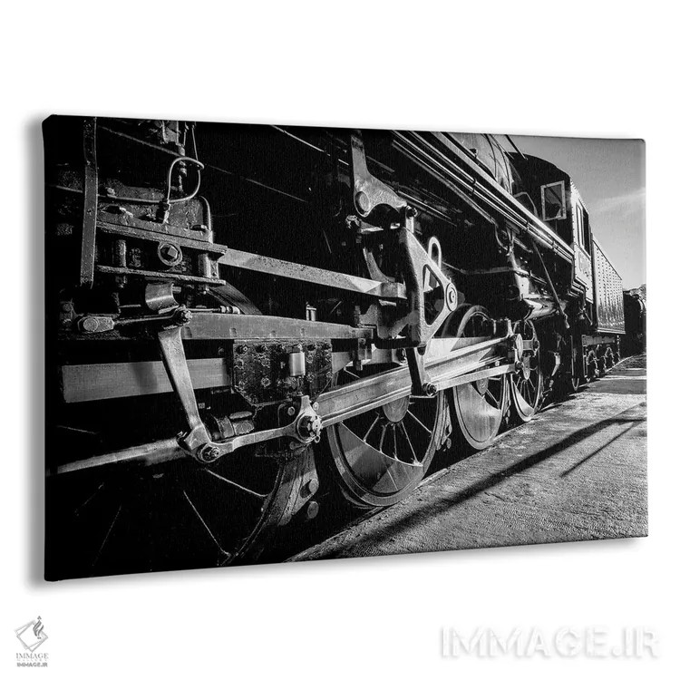 تابلو دکوراتیو لوکوموتیو بخار ۶۰۶۴ اثر استیفن هاجتس - نمای پرسپکتیو محصول