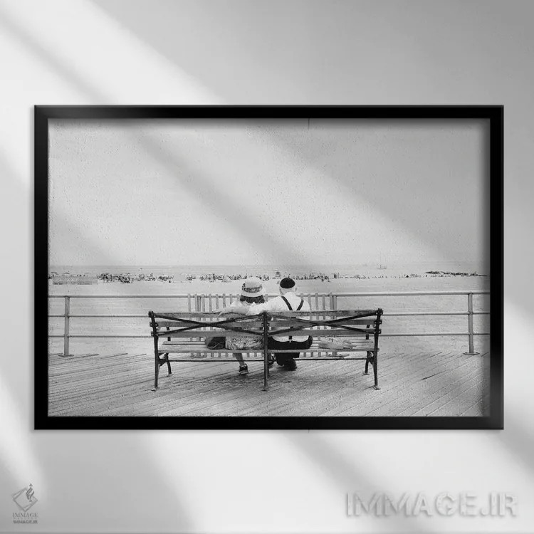 تابلو دکوراتیو تامل اثر استیفن هاجتس - نمای قابدار مشکی