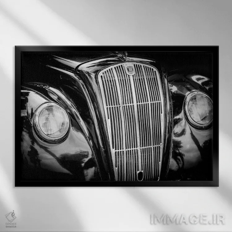 تابلو دکوراتیو موریس مدل هشت اثر استیفن هاجتس - نمای قابدار مشکی