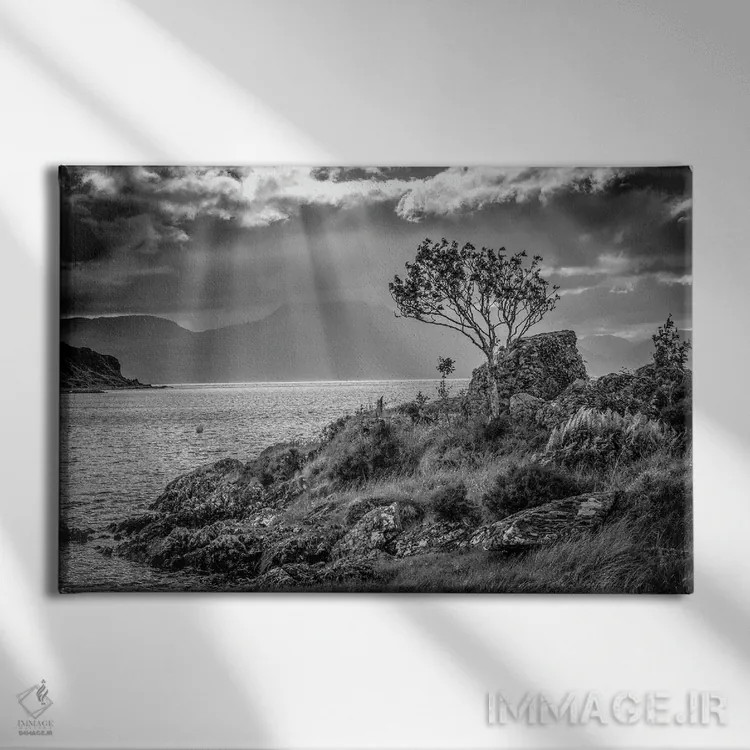 تابلو دکوراتیو صلیب کاموس، جزیره اسکای اثر استیفن هاجتس - نمای روبهرو روی دیوار