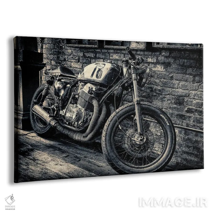 تابلو دکوراتیو چاپ قدیمی هوندا CB750 نیویورک اثر استیفن هاجتس - نمای پرسپکتیو محصول