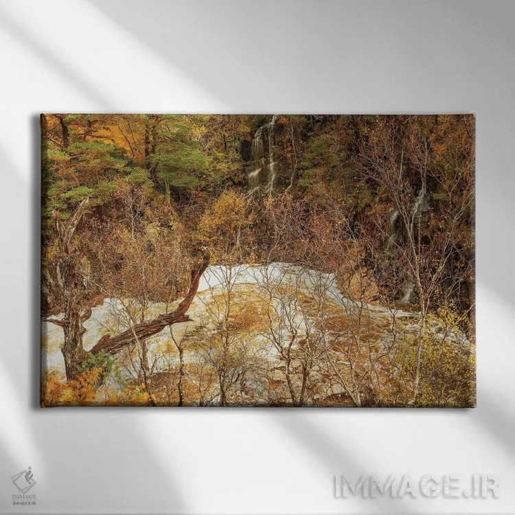 تابلو دکوراتیو دره پاییزی اتایو اسکاتلند اثر استیفن هاجتس - نمای روبهرو روی دیوار