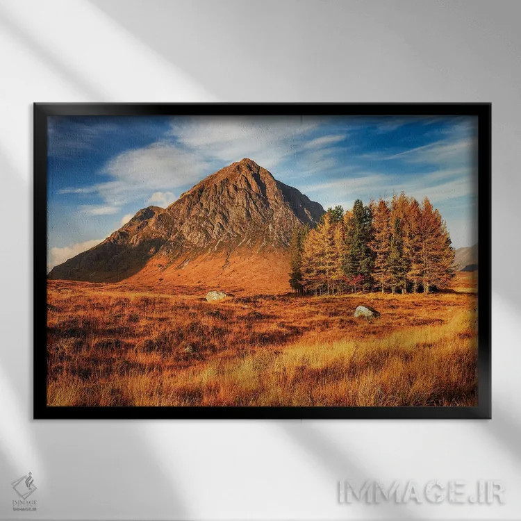 تابلو دکوراتیو نمای پاییزی بوآکیل اتای مر اثر استیفن هاجتس - نمای قابدار مشکی