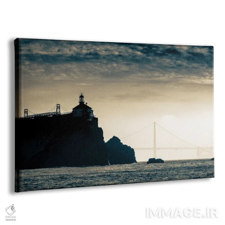 تابلو دکوراتیو پل گلدن گیت اثر استیفن هاجتس - نمای پرسپکتیو محصول