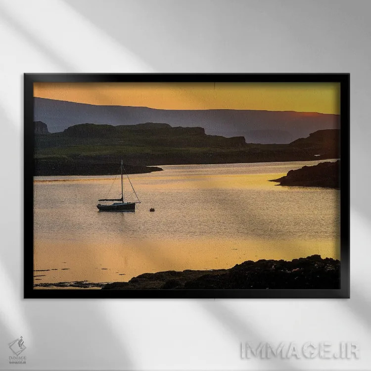 تابلو دکوراتیو دانگاوان اثر استیفن هاجتس - نمای قابدار مشکی