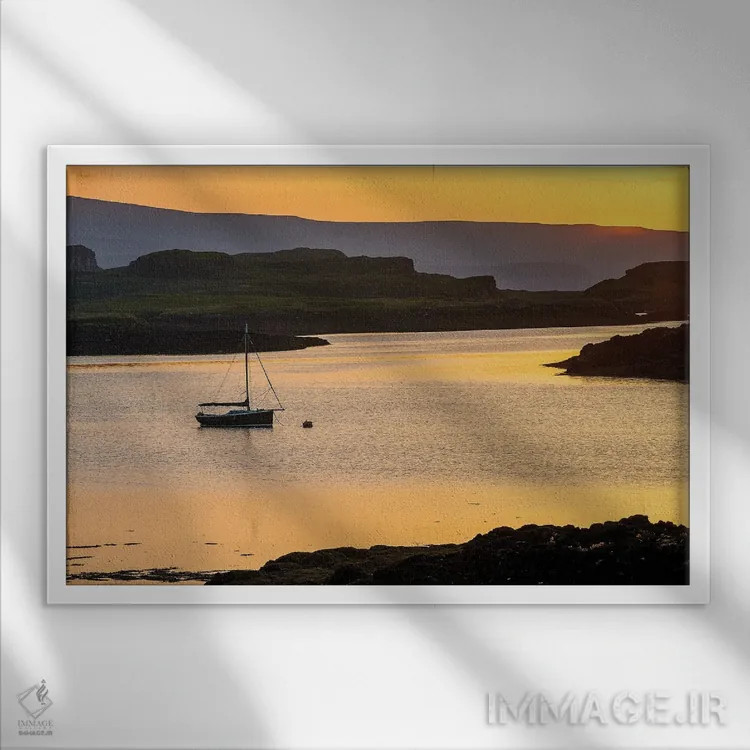 تابلو دکوراتیو دانگاوان اثر استیفن هاجتس - نمای قابدار سفید