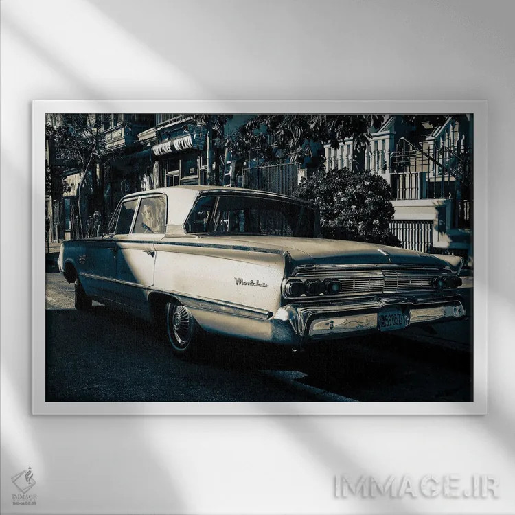 تابلو دکوراتیو مانت کلیر سان فرانسیسکو اثر استیفن هاجتس - نمای قابدار سفید